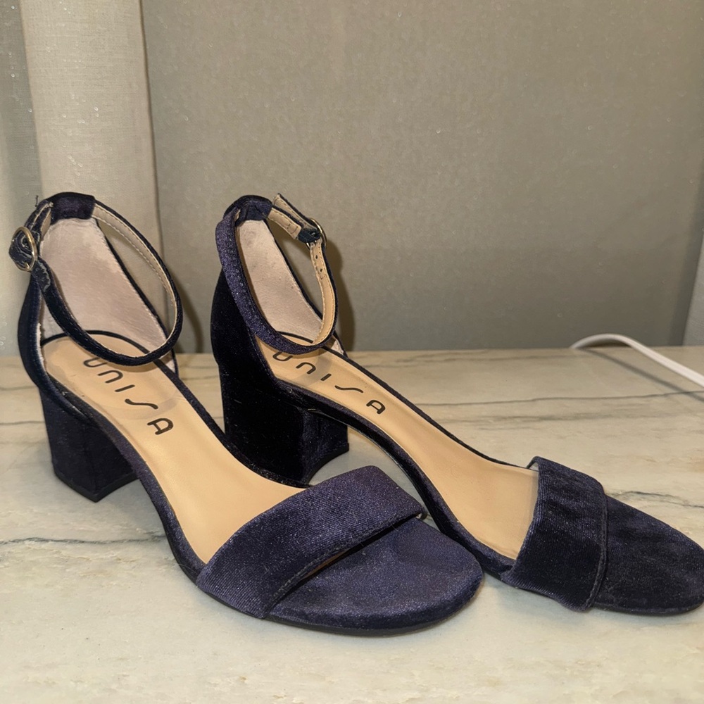 Unisa Blue Suede Heels